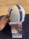 Raymond Berry HOF 1973 Autographed Authentic Colts Mini Helmet JSA COA & Case — photo 3
