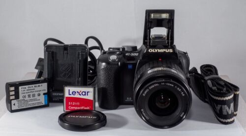 Olympus E-500 , 8mp KODAK CCD sensor, DSLR Camera + Olympus 14-42mm + Charger.