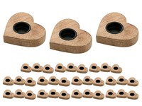 Teelichthalter Masterbox 12X 3Er Set KerzenstäNder Teelichter 12X11Cm Herzilein