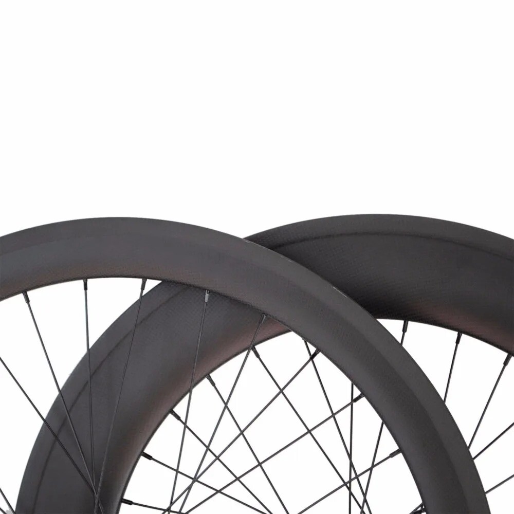 Carbon 3K Fixed Gear Bike Wheels 700C Clincher 25mm Width 60 88mm Depth