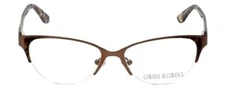 Corinne McCormack Designer Reading Glasses Gramercy in Brown Marble Mosaic 52mm