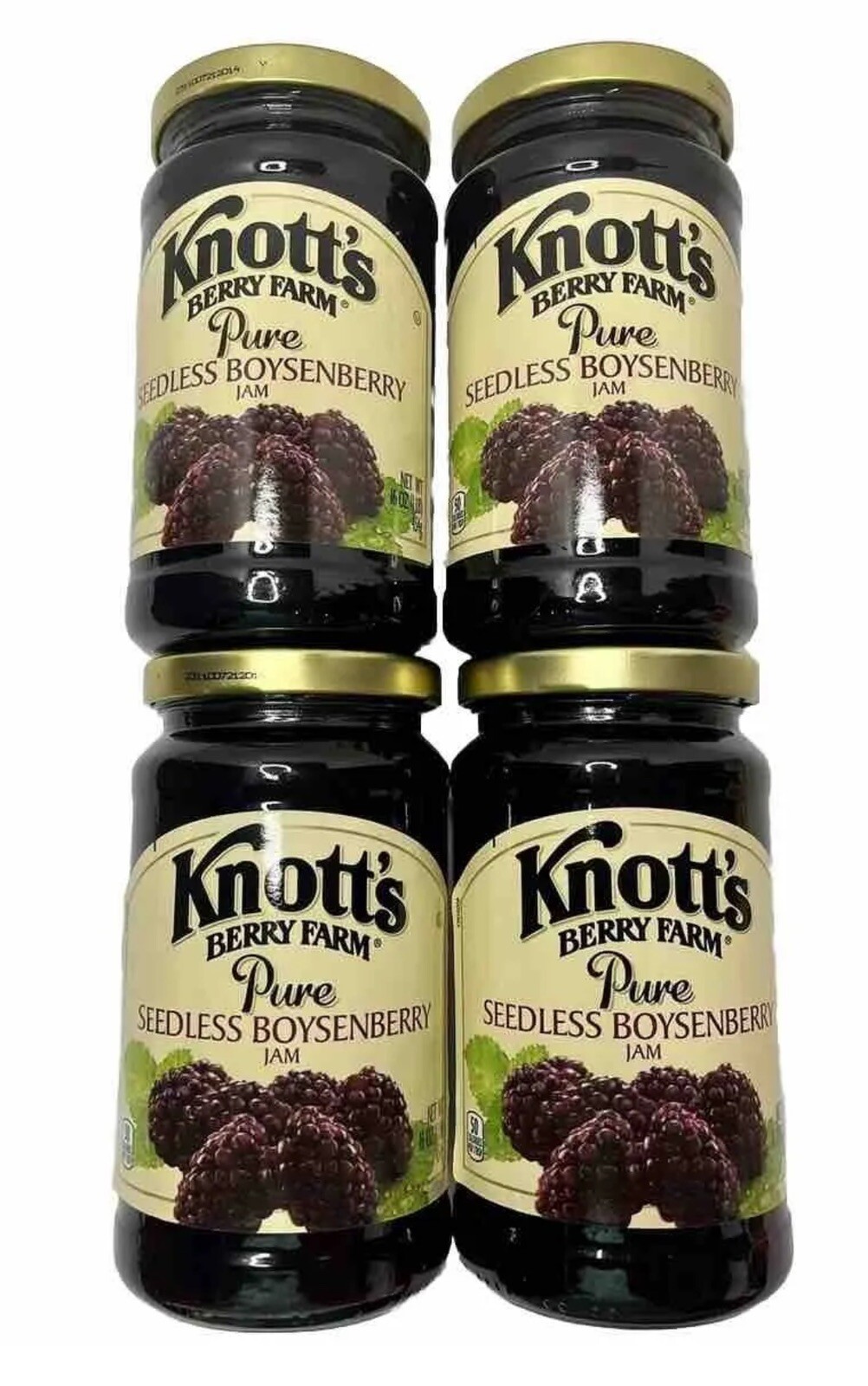 Knotts Berry Farm Seedless Boysenberry Jam, 16oz Jar (Pack of 4) eBay