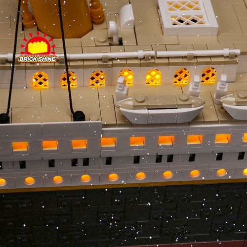 Brick Shine - LED Light Kit for Lego Titanic 10294 W/T Smoke System (NEW) - 第 23/27 張圖片