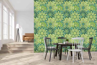 3D Mandala Pattern Wallpaper Wall Mural Removable Self-adhesive Sticker1007