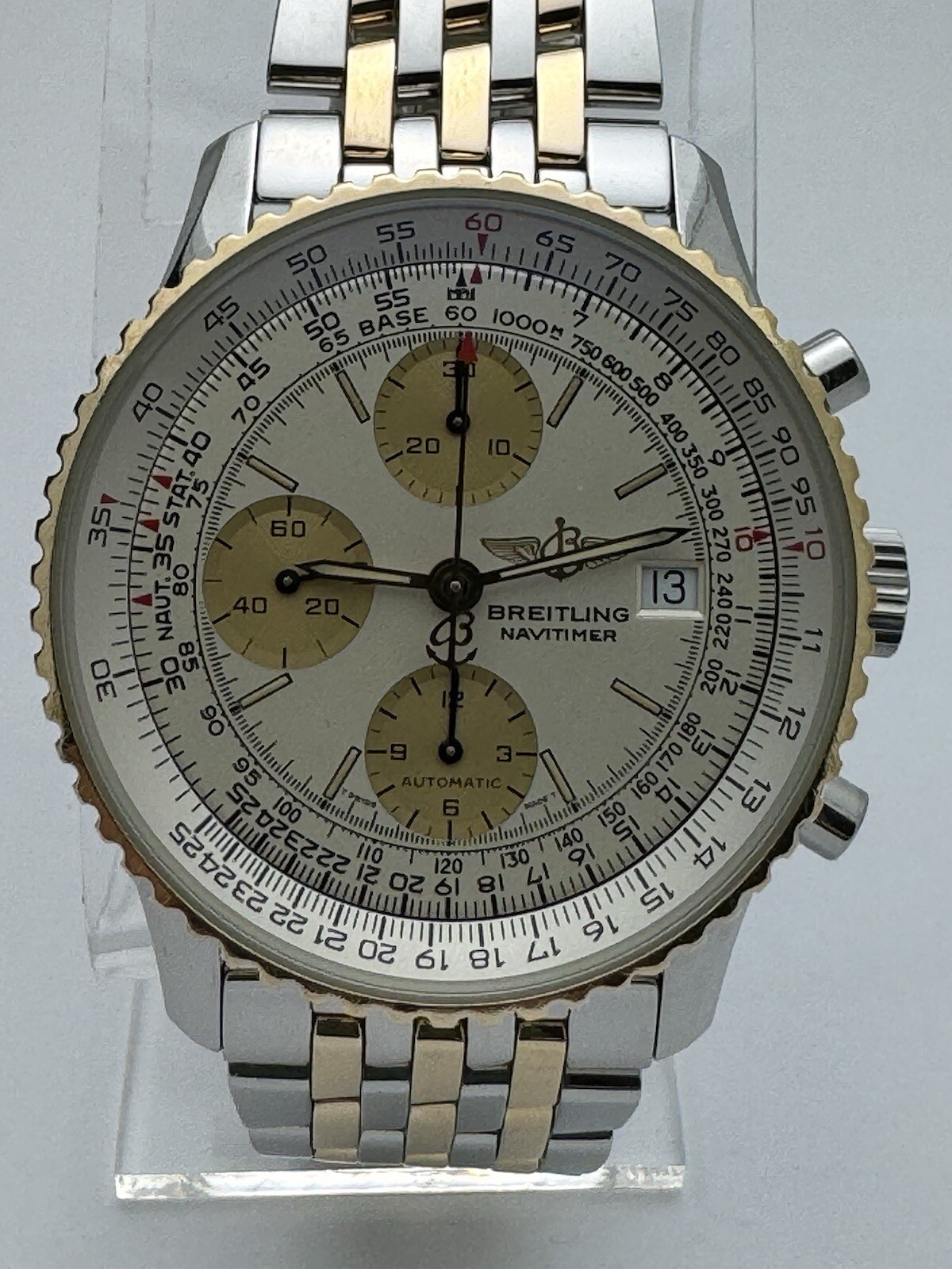 BREITLING Old Navitimer D13022 Chronograph K18YGB… - image 2