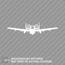 Front View A-10 Thunderbolt Ii Sticker Die Cut Decal A1