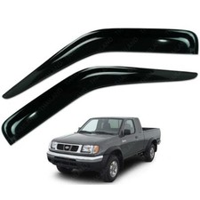 Wind Deflector Weather Guard Black For Nissan Big M Frontier 2 Doors 2001 - 2005