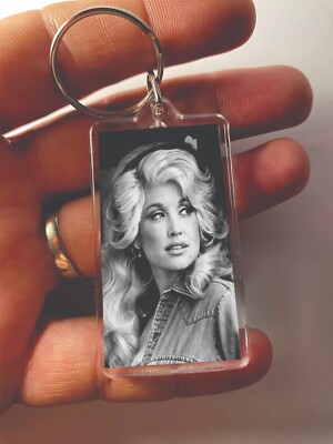 Dolly Parton Keychain Country Music Star Coat Of Many Colors