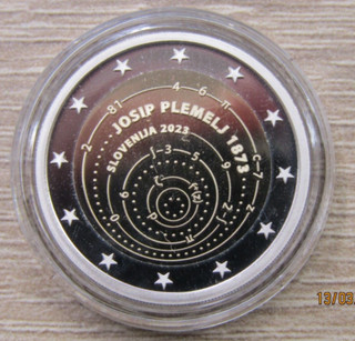 2 Euro Slowenien 2023 150. Geburtstag von Josip Plemelj Proof Polierte Platte PP