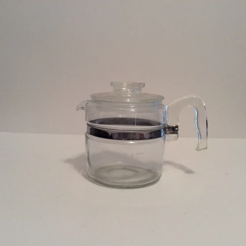 Vintage Pyrex Flameware 7756-B Glass Percolator Coffee Pot 6 Cup