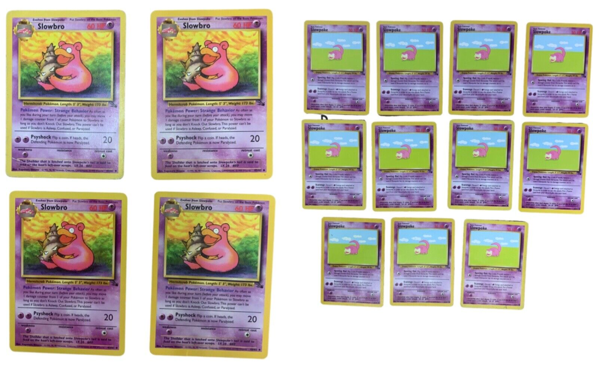 1995 slowpoke pokemon card Slowpoke 1st Edition Fossil 55/62 - 1995, 96, 98 Nintendo - Pokemon Card - NM