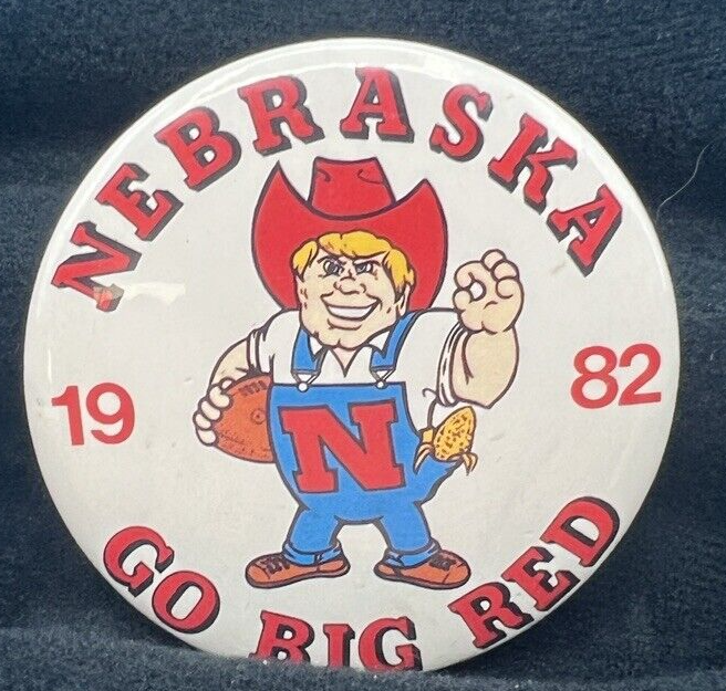 VTG Pin Nebraska Cornhuskers 1982 Herbie Husker/ Go Big Red | eBay