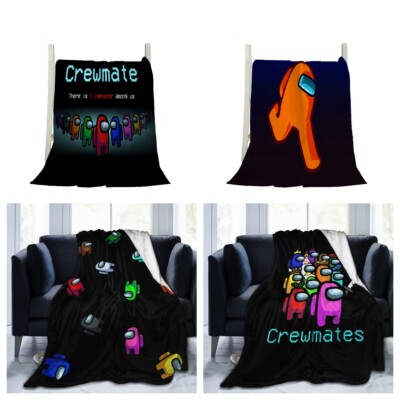 Neu Kinder 3D Among Us Flanelldecke Sofa Decke Jungen Decke Schlafdecke Geschenk