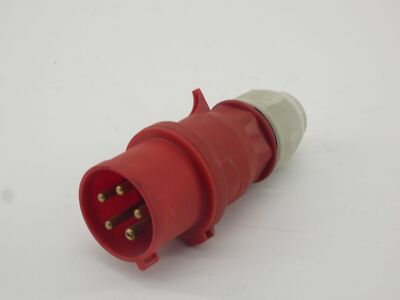 Bals CEE Norm IP44 Typ 2148 Male Pin & Sleeve Plug 32-6h 3P+N+200 240 346 415V