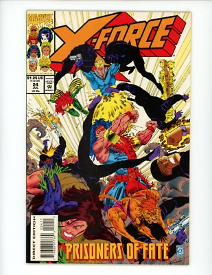 X-Force #24 Comic Book 1993 VF Fabian Nicieza Greg Capullo Marvel Comics