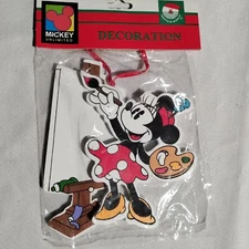 Kurt S Adler Disney Minnie Artist Christmas Ornament Santa's World New Old Stock