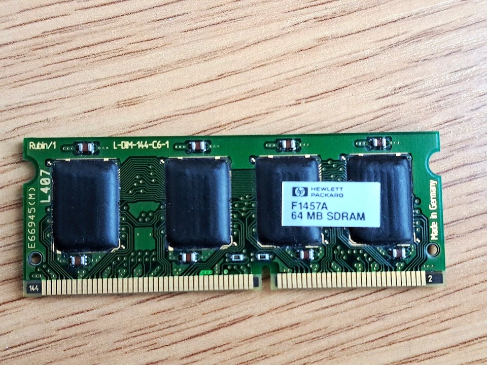 HP F1457A 64MB PC66 SDRAM 144PIN 66MHz SO-DIMM for HP Omnibook,Dell Inspiron. - Image 2 of 4
