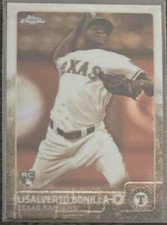 Lisalverto Bonilla 2015 Topps Chrome Sepia Refractor Rookie RC Rangers