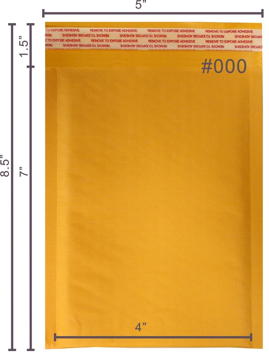 Enveloppes à Bulles Kraft Yens - Lot De 100 Pour Envois Et Colis (format #000)