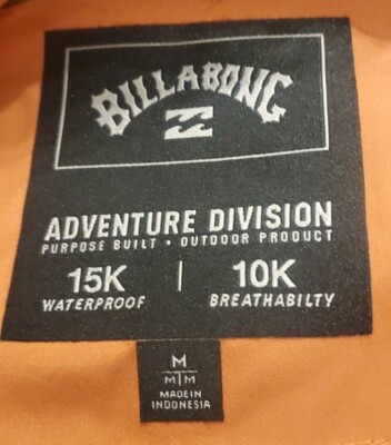 BILLABONG ADVENTURE DIVISION スノーボードウェア M ADVENTURE DIVISIONラインから、スノーサーフィンに最適な3レイヤー高