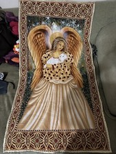 Golden Angel 24 X 44 Quilted Homemade Christmas