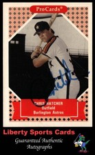 1991 ProCards  Chris Hatcher #230 Authentic Autographed Card Houston Astros
