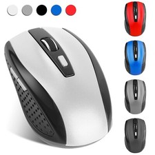 2.4Ghz Mini Wireless Optical Gaming Mouse 6 Button  USB Receiver For PC Laptop
