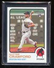 2022 Topps Heritage High # Kutter Crawford #519 RC Rookie Card MINT PACK FRESH. rookie card picture