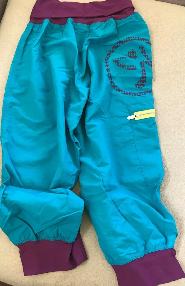 РЕТРО ZUMBA вверх вниз грузовой капри брюки маленький - Изображение 2 из 4