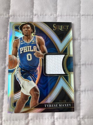 Tyrese Maxey 2022-23 Panini Select Selective Swatches Relic Patch #SS-TM 76ers