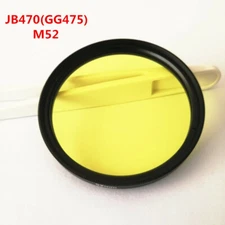 52mm 470nm Camera IR Long Pass Filter Yellow Optical Glass JB470 GG475 
