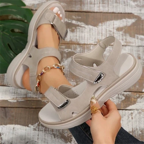 Beach Schuhe Damen Sandalen Bequeme Hausschuhe Peep Toe Offener Slippers Sommer - Bild 7 von 12