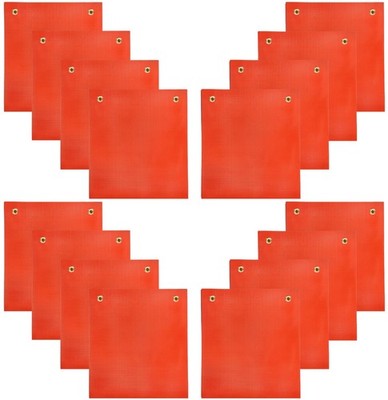 (16) ORANGE Oversize Load Sign Traffic Safety Flags Warning Signs - 18'' Mesh