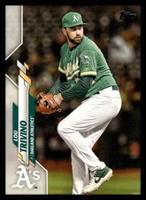 2020 Topps #587 Lou Trivino Oakland Athletics