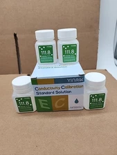 YINMIK 111.8 mS/cm Conductivity Standard Calibration Solution 4 EC Meter 4x 50ml