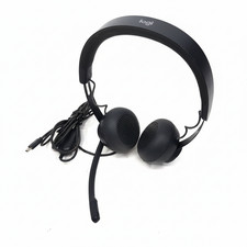 Logitech Zone Wired USB-C Headset On-Ear w/ Noise-Canceling Mic - Black
