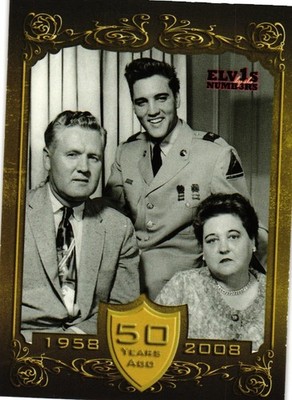 50 Years Ago #66 Elvis By The Numbers 2008 Press Pass Trading Card