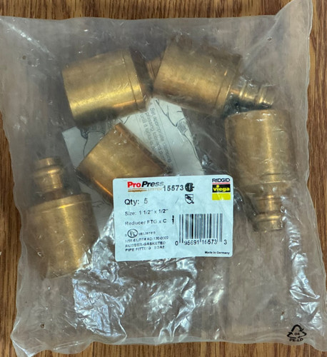 NEW 5PK Viega ProPress 15573 1-1/2" x 1/2" Reducer FTG x C ~ Free Shipping