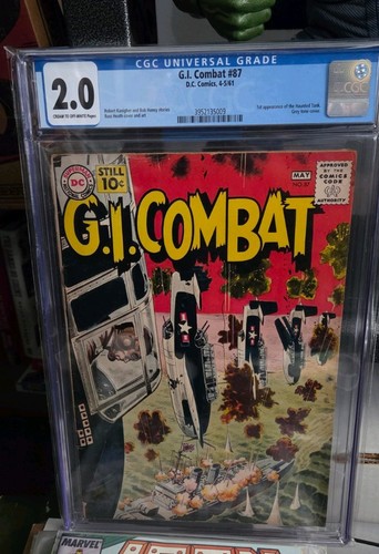 G.I. Combat #87 GD- CGC 2.0 1st Appearance Haunted Tank! DC Comics 1961