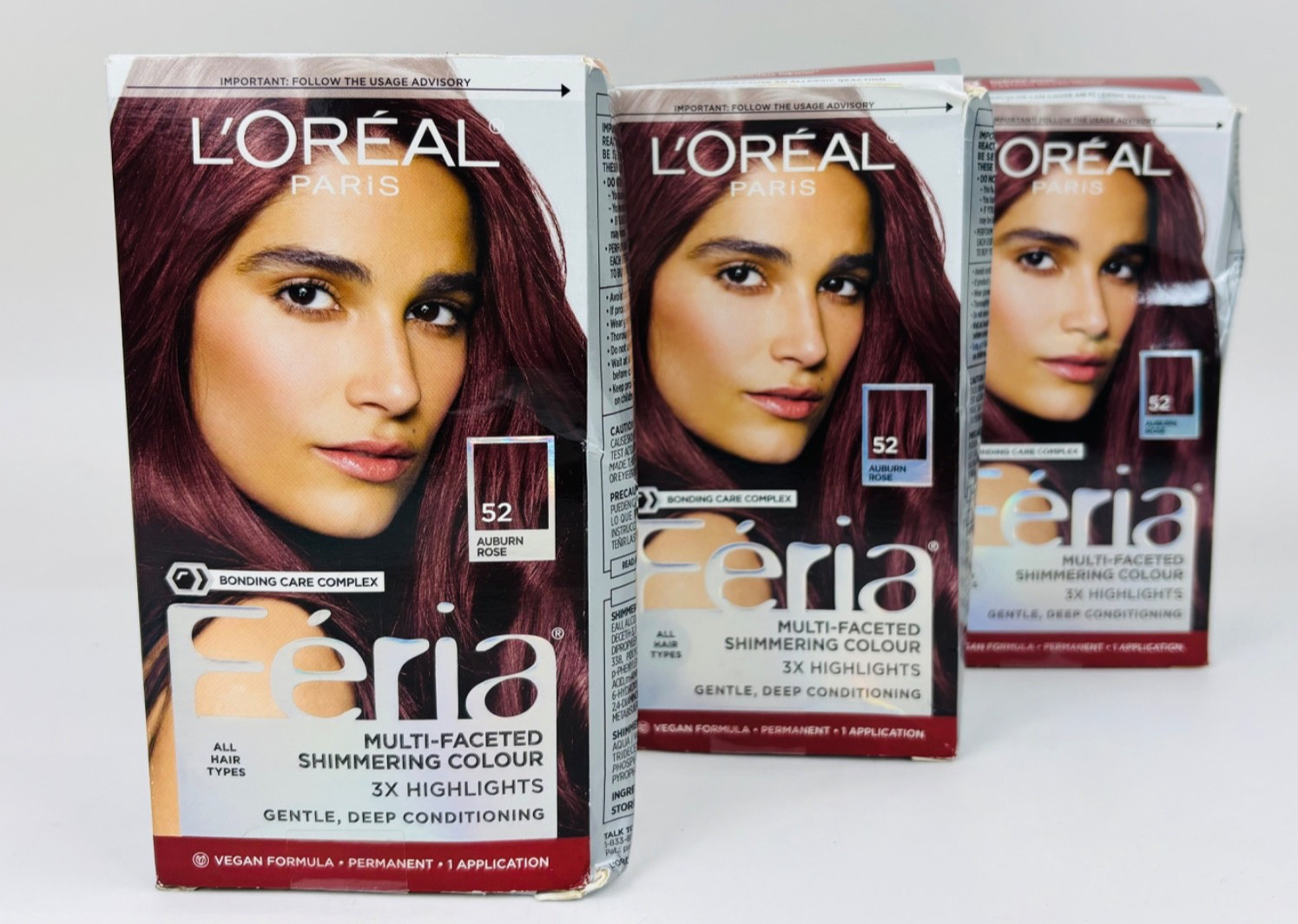 52 Auburn Rose 3 Pack