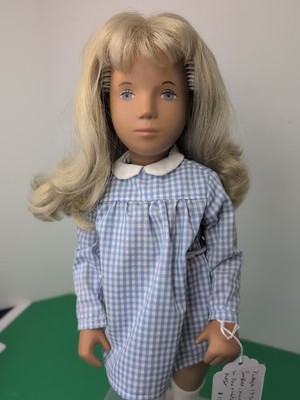 16  Vintage Vinyl Doll Sasha Platinum Blonde  Original Blue & White Checker #S