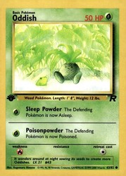 Oddish 63/82 Team Rocket 1st Edition Common
