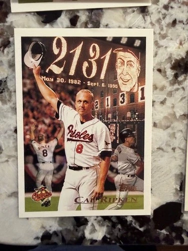 1996 TOPPS MLB BASEBALL CARD BALTIMORE ORIOLES CAL RIPKEN JR 2131 #96