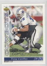 1993 Upper Deck Dallas Cowboys Tony Casillas #D21 b2j