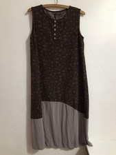 Women's Dress Brown Print Boho Sleeveless *No Size or Brand Tag