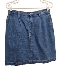 Eddie Bauer Womens Denim A Line Skirt Size 10...