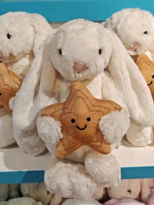 Jellycat Cream Bunny With Star Holding Golden Star 12.2 Inch Plush
