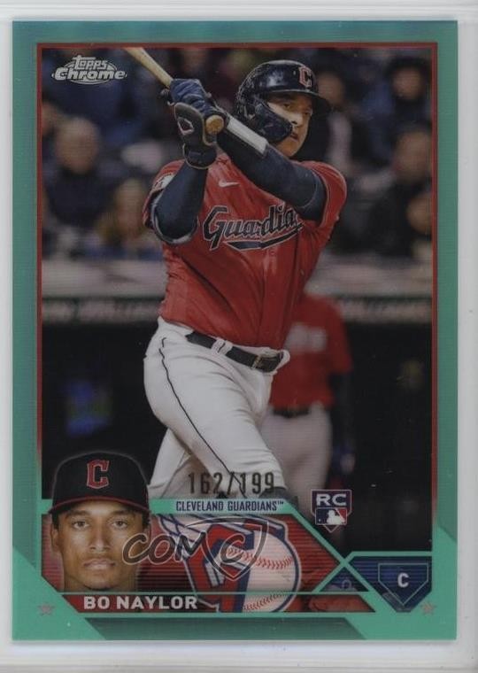 2023 Topps Chrome Aqua Refractor 162/199 Bo Naylor #54 2d9