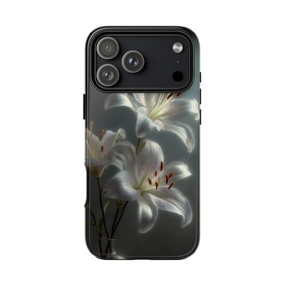 Phone Ink - iPhone/Galaxy/Pixel - Tough Case - White Tiger Lily Flower
