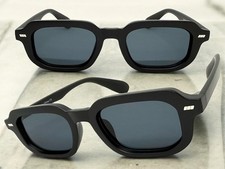 Men Classy Elegant Vintage Retro Hardcore Biker SUNGLASSES Black Frame Dark Lens